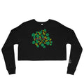 Flowered Crop Sweatshirt